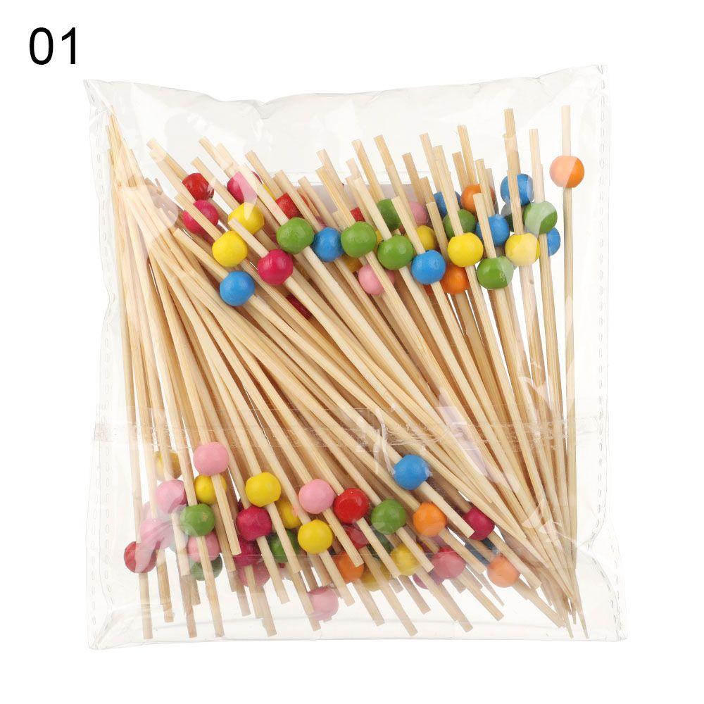 Salad Sandwich Toothpicks Food Fruit Cocktail Decor Bamboo Picks Handmade Toothpicks Fruit Sticks