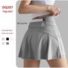High-Waist Quick-Dry Tennis & Yoga Skort with Built-In Shorts