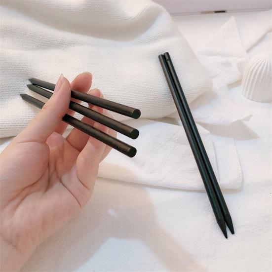 2Pcs Chinese Style Hairpin Black Wood Hair Pin Stick Hairpin Chopsticks Hair Women Long Decoration Hair Accessories