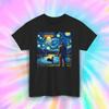 Bigfoot UFO Starry Night Shirt | Alien Abduction Sasquatch Tee | Cryptid Lover