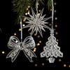 Transparent Acrylic Angel Ornament - Ice Crystal Christmas Tree Decoration