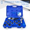 Hydraulic Tube Expander Tool Kit with Pipe Expander Heads Deburring Tool Pipe Cutter Professional Copper Tube Refrigeration Tool