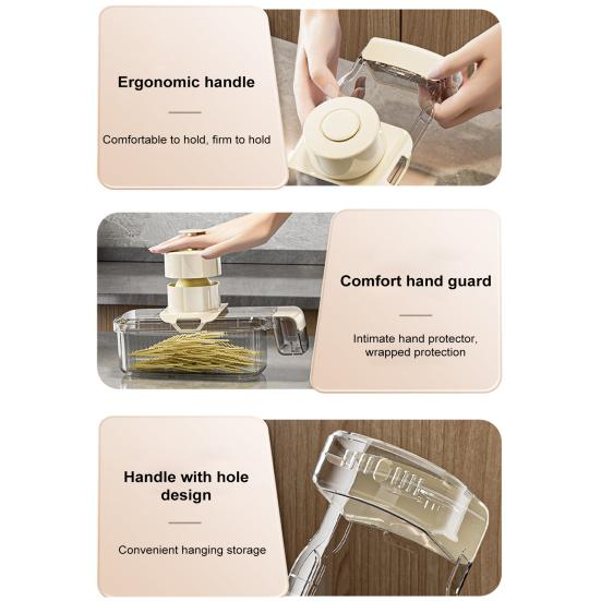 Fruit And Vegetable Chopper Stainless Steel Food Cutter Slicer Multifunctional Veggie Chopper