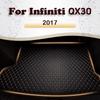 Car Trunk Mat for Infiniti QX30 2017 Cargo Liner Carpet Interior Parts Accessories