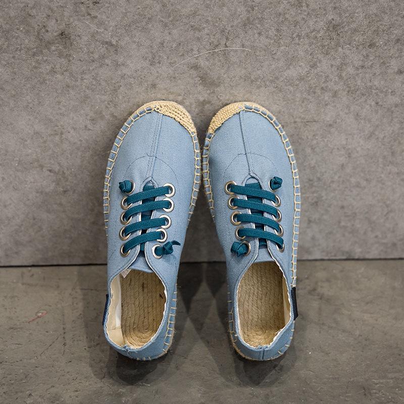 Fashion Men Hemp Fisherman Shoes Brand New Breathable Espadrilles Flats Solid Moccasins Men's Canavs Casual Shoes Men Zapatos De Hombre