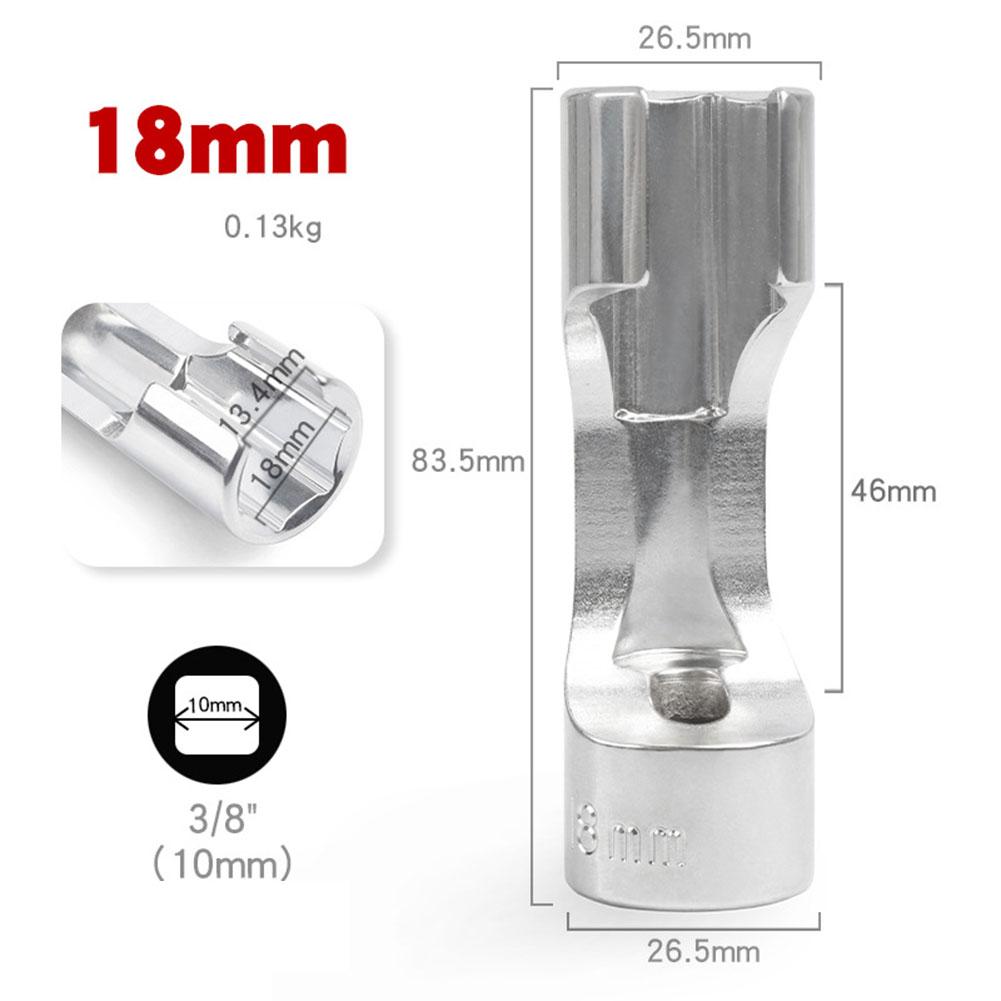 Fuel Line Socket Wrench 10-19mm Diesel Injector Fuel Line Socket Wrench Set Union Nut Socket For Elbow Nuts & Bolts Hand Tool