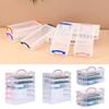 3/6-layer Pen Storage Box Color Watercolor Storage Portable Art Stickers Container ID Card