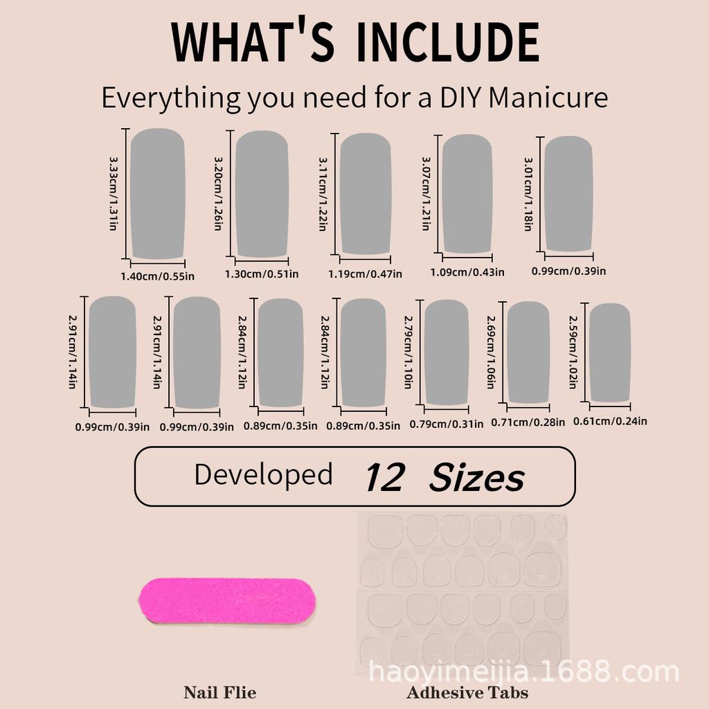 24 шт./компл., удлиненные французские ногти со стразами, накладные ногти в виде змеи, готовые прямоугольные блестящие черные ногти