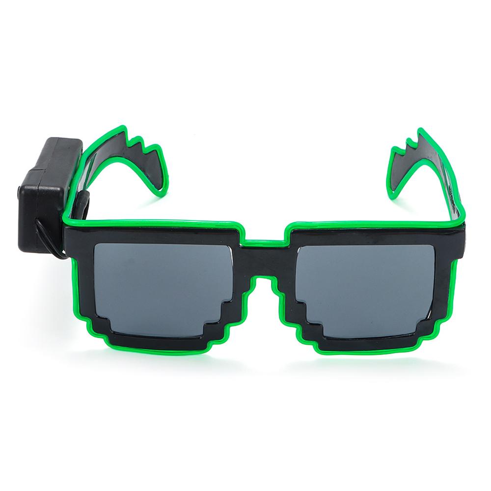 Wireless LED Light-up Glasses Glow In the Dark Neon Rave Shades  for Adult Kids