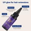 Super Fast Remover UV Hair Extension Tool Kit 30g UV Hair Glue Remover Replacement Accessories for Hair Styling Comb Invisible Hair Extensions