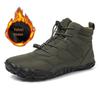 Men's Waterproof Fur-lined Winter Boots, Size 46: Warm, Cold-resistant, Trendy Short-tube Snow Boots
