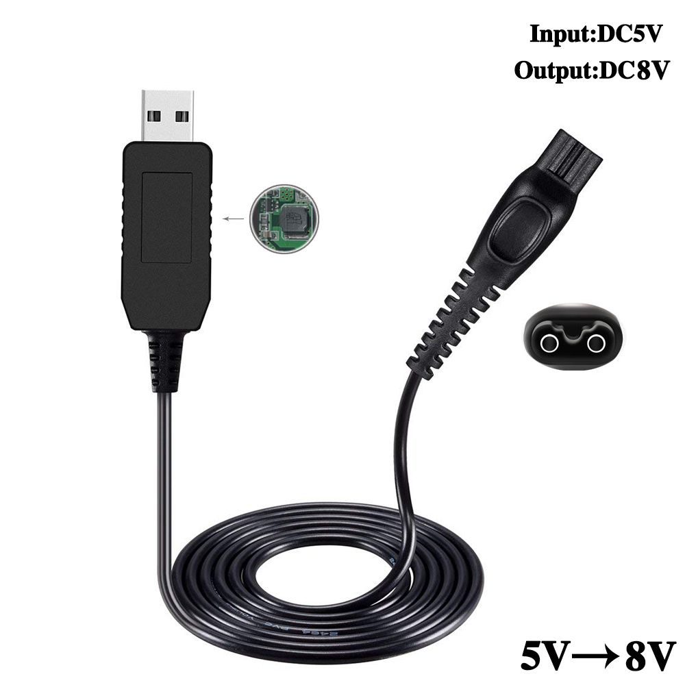 8V Power Cord Beard Trimmers Razor Charger for Philip One Blade for Philip HQ850 Shaver Charger
