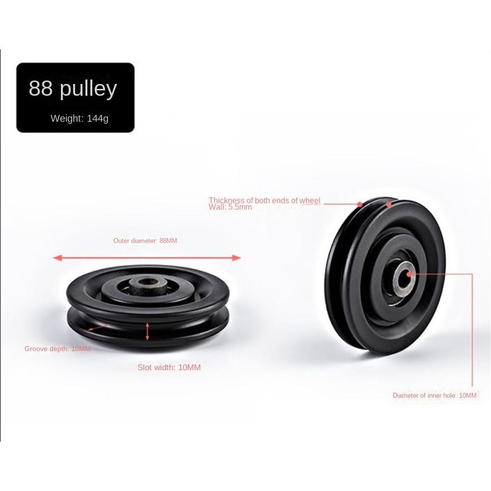 Fitness Equipment Parts Nylon Pulley Cable Machine Part Nylon Bearing Durable Pulley Wheel