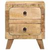 VidaXL Bedside Table 40x32x46 Cm Solid Raw Mango Wood 4104511