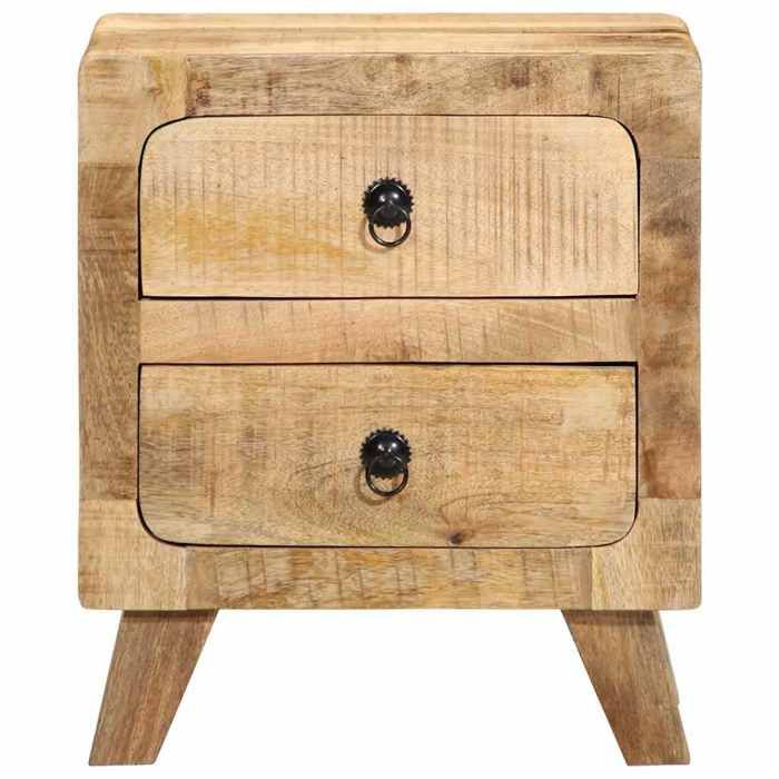 VidaXL Bedside Table 40x32x46 Cm Solid Raw Mango Wood 4104511