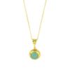 Les Trésors De Lily [P2298] - Gold-plated Artisanal Necklace 'Princesse Ottomane' Golden Green