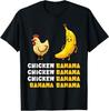 Chicken Banana Dance Funny Fruit Meme Girls Kids Women Men T-Shirt