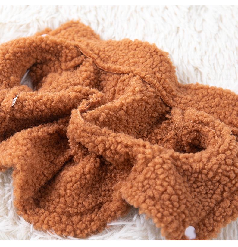 Plush Pet Winter Vest for Small Dogs and Cats - Fits Teddy, Bichon, Pomeranian, Poodle