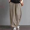 Summer Women's Oversize Casual Cotton Linen Bloomers Pants Women Baggy Vintage Harem Trousers High Waist Sweatpant
