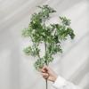 Realistic Fortune Tree Leaf Bunch - Artificial Green Plant Decoration for Indoor Landscaping and Photography Props