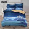 Landscape Starry Sky Duvet Cover Microfiber 3D Print Galaxy King Queen Bedding Set For Kids Teen Boys Girls Gift Bedroom Decor
