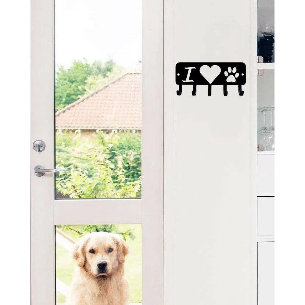 Сердце Собака монтируется навесной металлический подвесной настенный арт-объект для домашнего декора аксессуары - Декоративный органайзер для ключей и аксессуаров