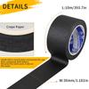 High-Tack Black Crepe Paper Tape for Children's Handmade Painting and Masking