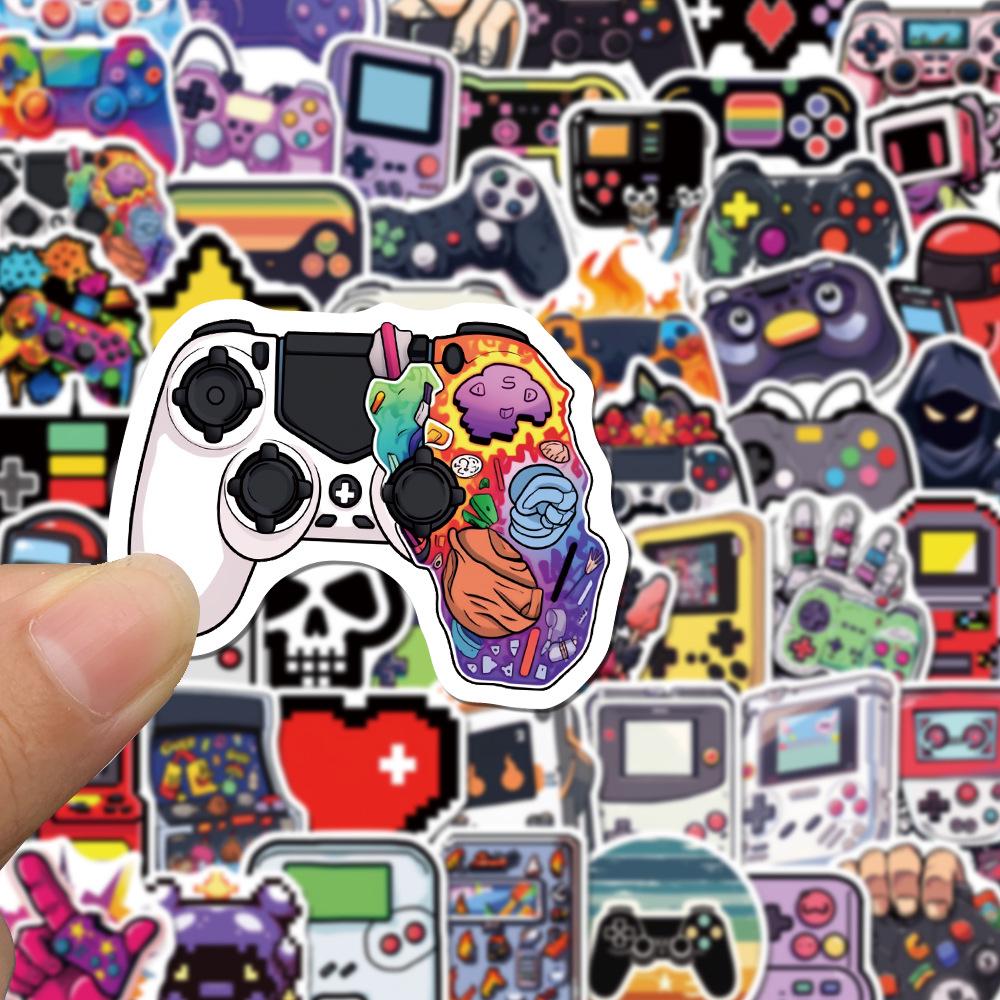 Retro Game Controller Graffiti Stickers Set (57 Pcs) for Consoles, Phones, Laptops, Suitcases