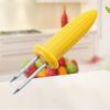 10pcs Corn Holders Stainless Steel Skewers: BBQ Tools Fruit Forks for Camping Outdoor Cooking Home Kitchen Products Cool Gadgets