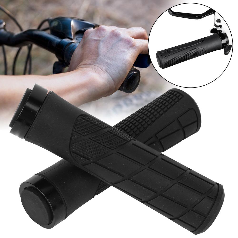 Bicycle Cycling Lockable Handle Rubber Grips AntiSlip Mountain Bike Handlebar Grip
