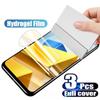 3PCS Hydrogel Film For Xiaomi Redmi Note 10 8 7 9s 9 Pro Screen Protector For Poco X3 M3 X3 Pro NFC F3 Full Protective Film