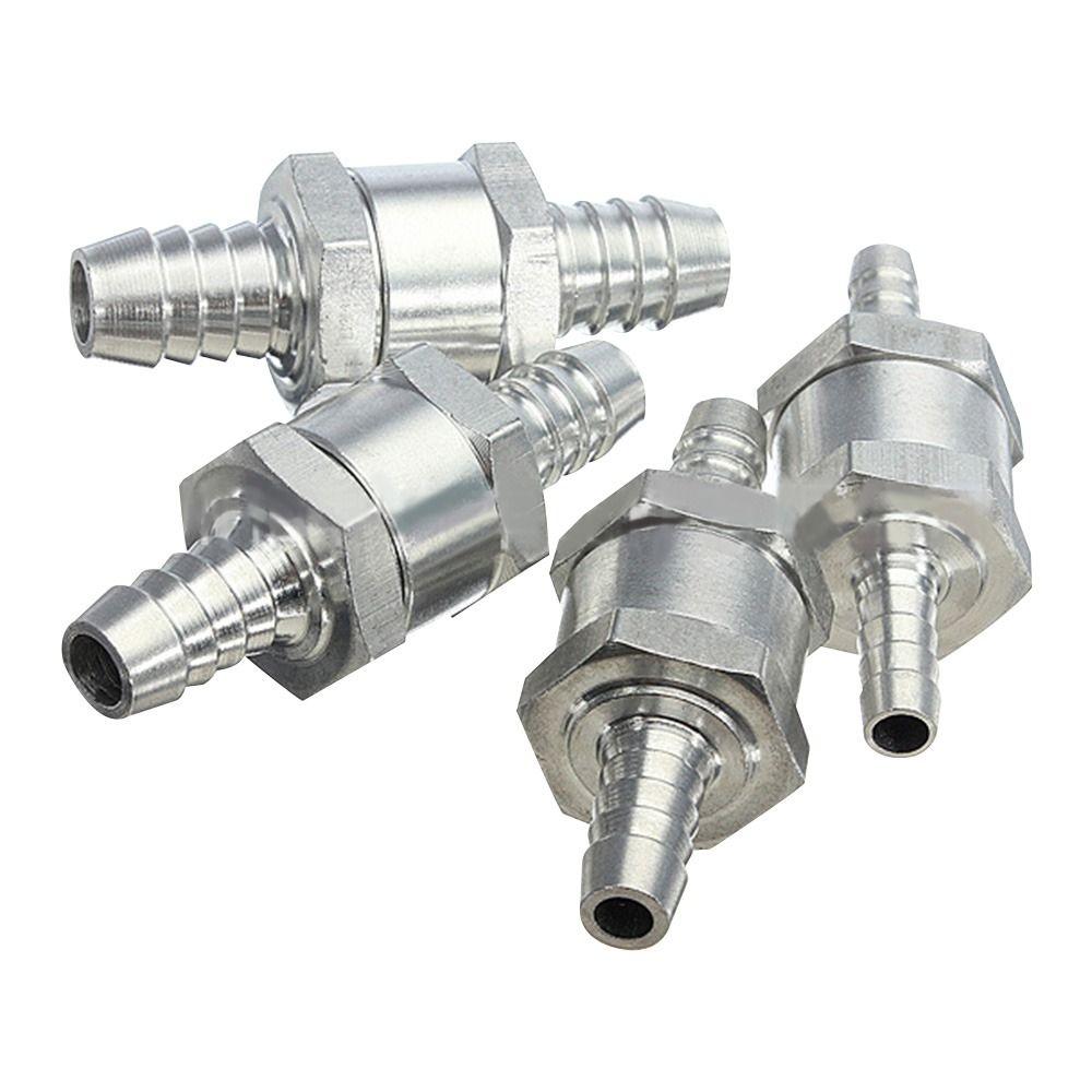 Aluminium Alloy Water Diesel Fuel Non Return Vehicle Check Valve 6/8/10/12mm One Way Adapter