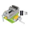 3 Inch Drill Press Vise 2 Way Movement Aluminum Alloy Cross Sliding Flat Vise for Bench Drilling
