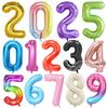 40Inch Big Foil Birthday Balloons Helium Number Balloon 0-9 Happy Birthday Wedding Party Decorations Shower Large Figures Globos