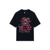 Strawberry Bear Letter Print Round Neck Short Sleeve T-Shirt Unisex Tops Black AHSS955-5