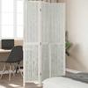 VidaXL Room Divider 3 Panels, Room Separator, Privacy Screen, Bedroom Living Room Screen, White Wood 358671