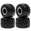 Remote Control Crawler Rubber Car Silvery Tires 4PCS 72*49mm Replacement for Axial SCX24 FMS FCX24 AX241/24 Remote Control Truck Car Wheels