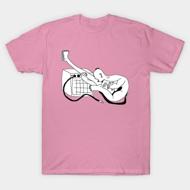 T Shirt Women Human X Electric Guitar Harajuku Print Kawaii Tshirt Summer Short Sleeve Female T-Shirt Top Tee