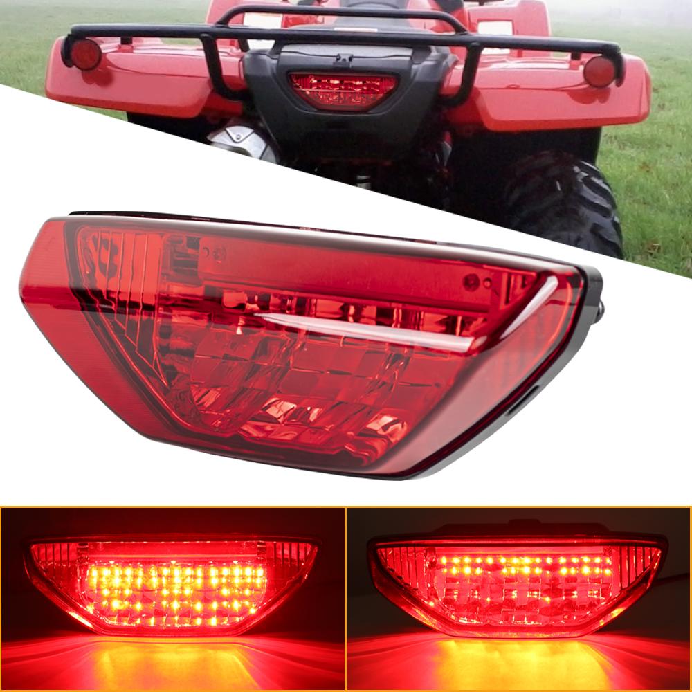 For Honda TRX Tail Light ATV Taillight for Honda TRX450R TRX450ER TRX400EX 2007- 2015 TRX 250 300 400 500 700 Red Rear Lamp