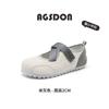 Augusteng Baotou Sports Sandals Women's 2025 New Summer Mesh Light Casual Shoes Velcro White Shoes
