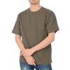 T-Shirt.ST Men's 10.2oz Khaki T-Shirt, Short Sleeve, Solid Color, Super Heavyweight Cotton with Pocket, Size XL