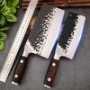 Kitchen Knives Cleaver Meat Chopping Vegetables Butcher Knife Wooden Handle Chef Cleaver Knives Hand Forged Blade Chinese Knives