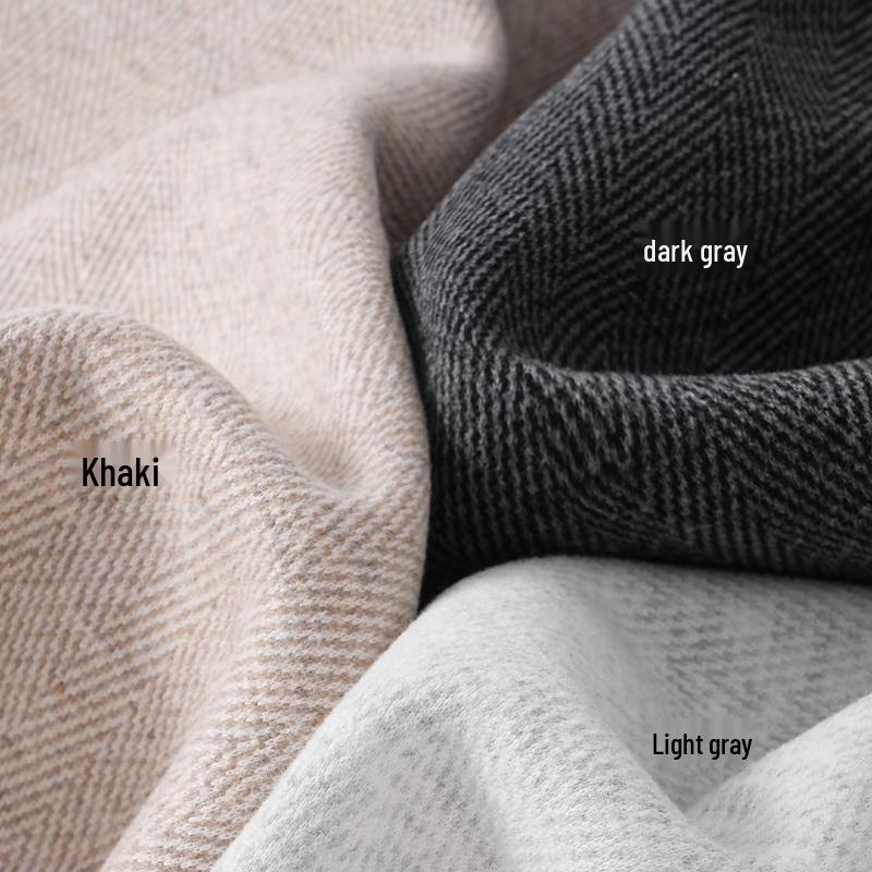 Baleno Women's Herringbone Wool-Blend Split Hem Wide-Leg Pants