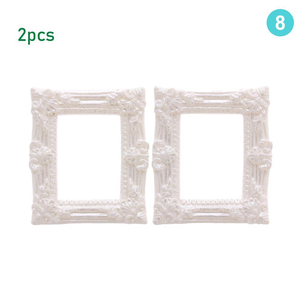 Resin Photo Frame Simulation Furniture Model Doll House Decoration Dollhouse Miniature Accessories