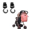 2pcs Baby Stroller Accessories 360 Cart Stroller Hook Baby Stroller Hooks Useful Props Hanger Hooks