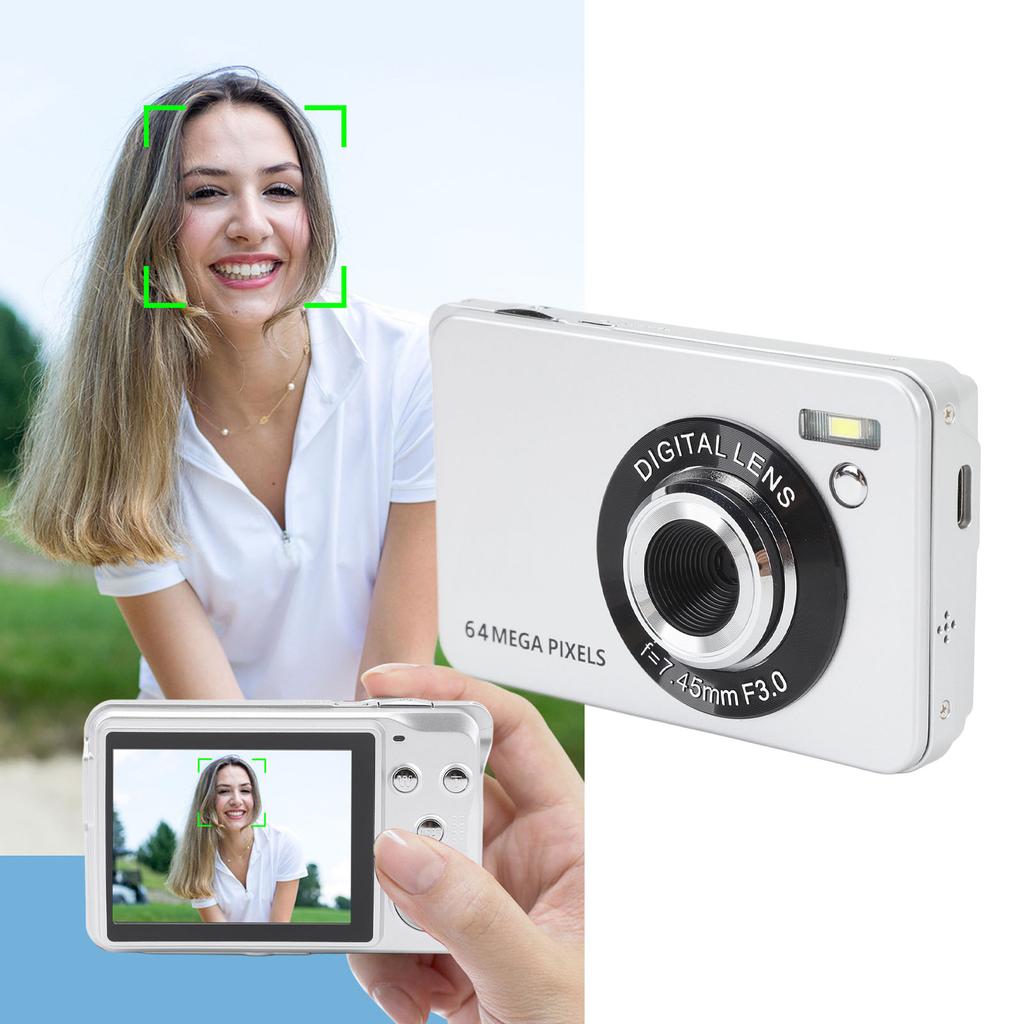 4K Digital Camera 64MP 2.8 Inch Screen 18X Digital Zoom Autofocus Portable Pocket Video Camera with 
