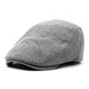 The New Painter's Cap Cotton and Linen Beret Men's Outdoor Duck Tongue Cap Forward Cap Solid Colour Spring and Summer Hat