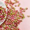 Handmade Straight Hole Illusion Colored Women 100Pcs Round Beads Jewelry Accessories Acrylic DIY Beads 6mm