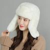 Women Winter Cycling Ski Hat Warm Earmuffs Thicken Plush Ear-Flattered Hat Lady Quality Faux Rabbit Fur Cap Soft Windproof Hats