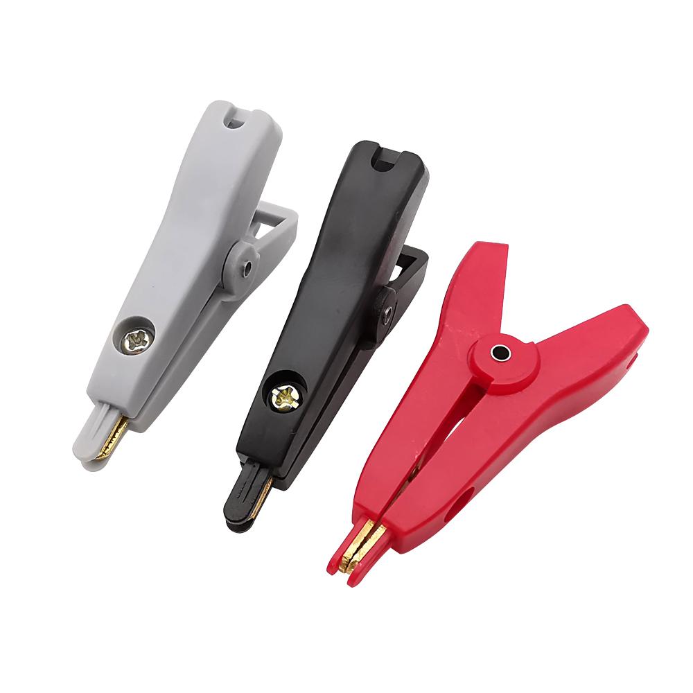 Clips LCR Kelvin Clip Copper Brass Alligator Clamp LCR Kelvin Alligator Clamp Flat Crocodile Clip